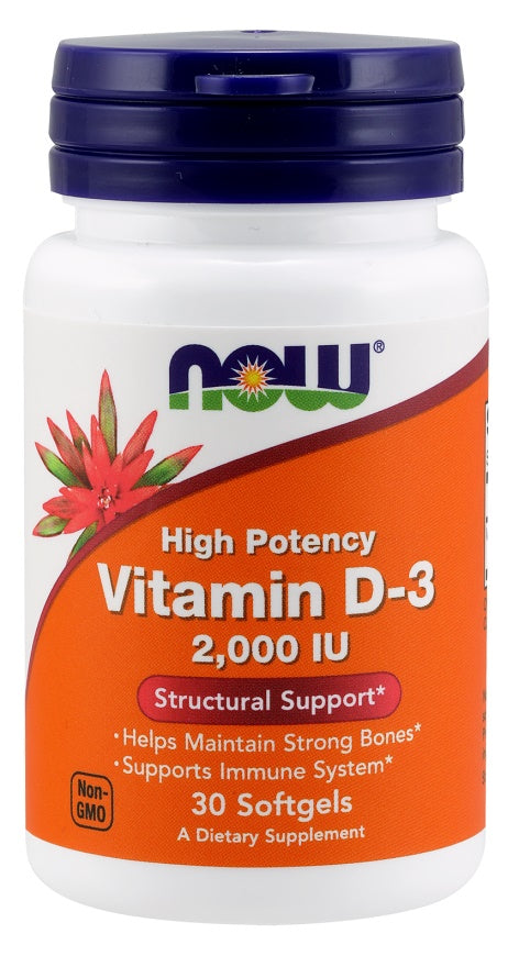 Vitamin D-3 - 2000 IU - 30 softgels