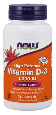 1000 IU - 360 softgels