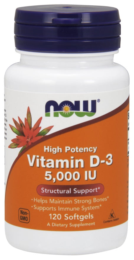 Vitamin D-3 - 5000 IU - 120 softgels