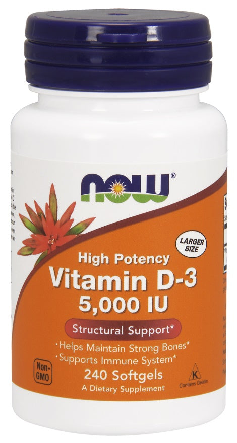 Vitamin D-3 - 5000 IU - 240 softgels