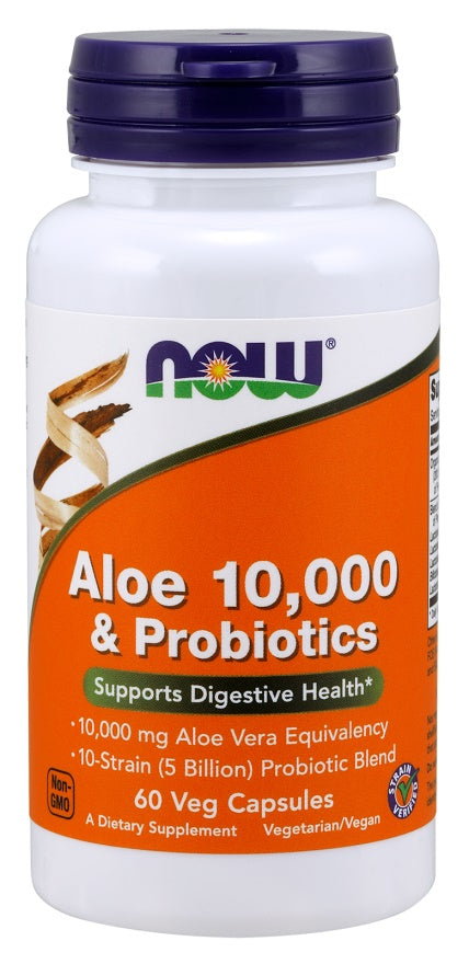 Aloe 10 -000 & Probiotics - 60 vcaps