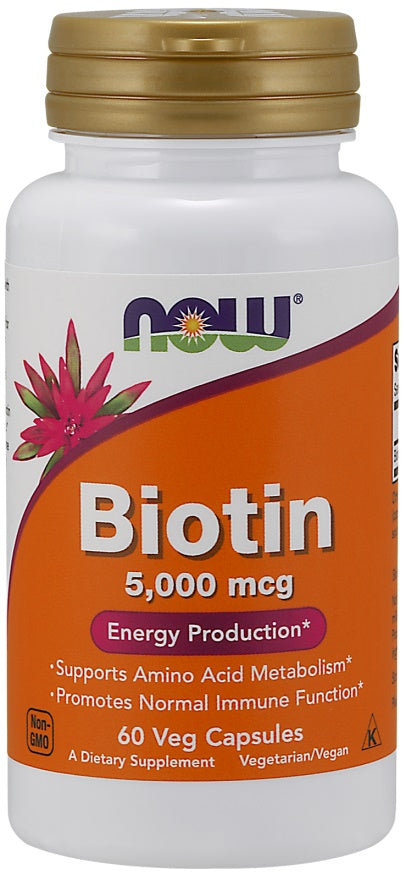 Biotin - 5000mcg - 60 vcaps