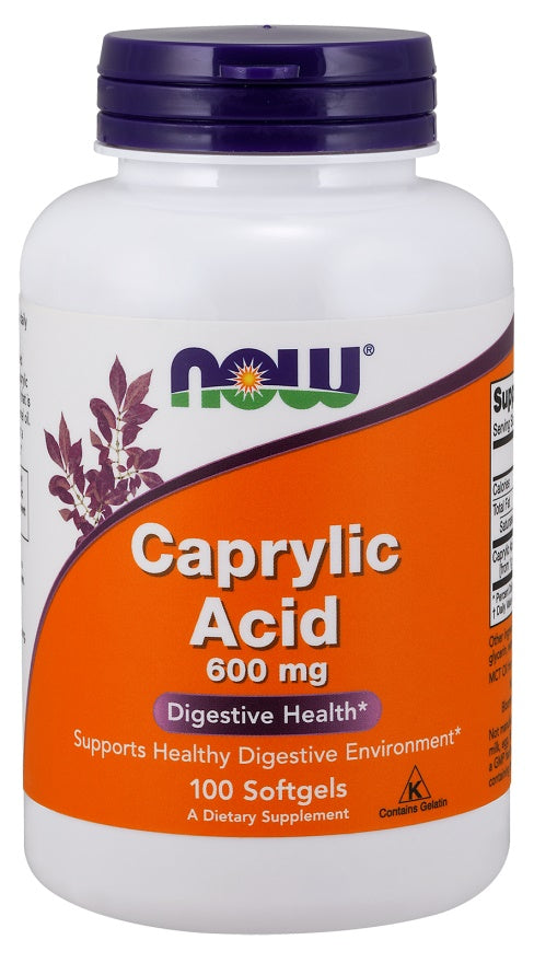 Caprylic Acid - 600mg - 100 softgels