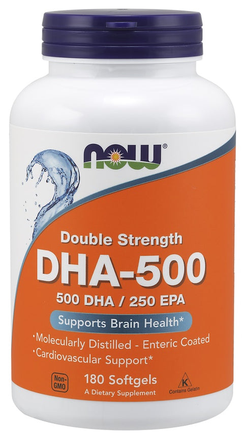 DHA-500 - 500 DHA / 250 EPA - 180 softgels