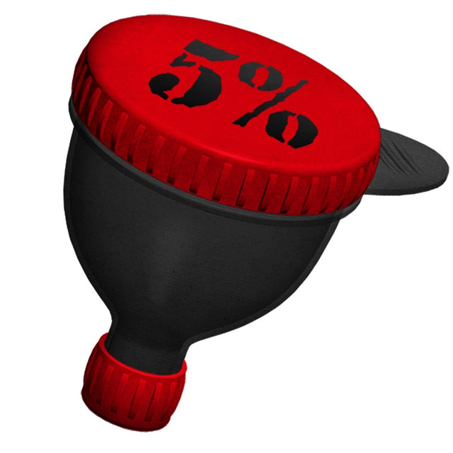5% Funnel, Black & Red