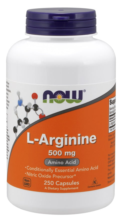 L-Arginine - 500mg - 250 caps