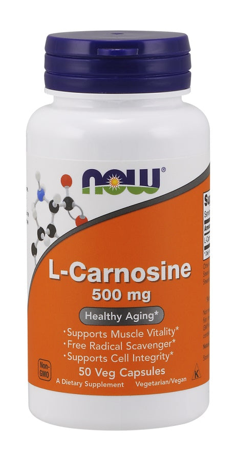 L-Carnosine - 500mg - 50 vcaps