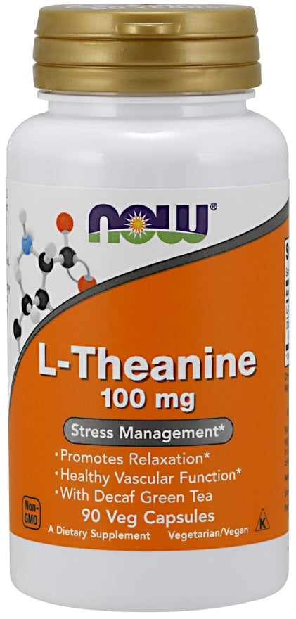 L-Theanine with Decaf Green Tea - 100mg - 90 vcaps