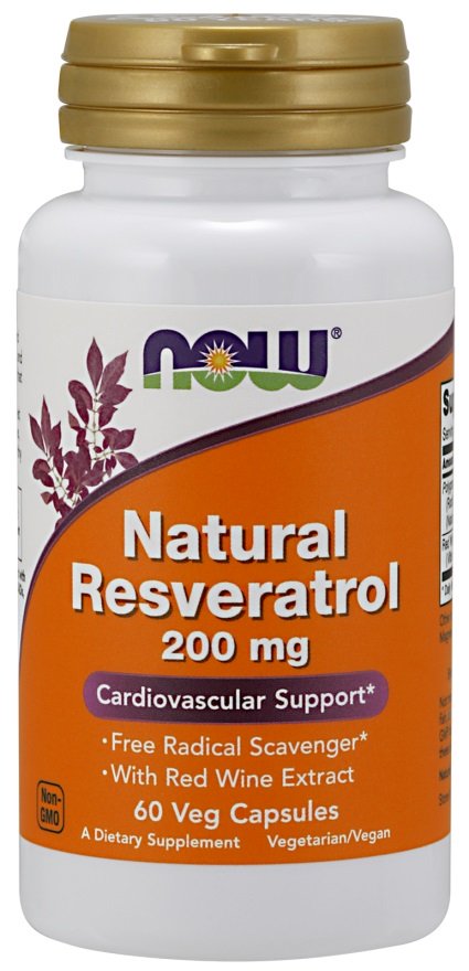 Natural Resveratrol with Red Wine Extract - 200mg - 60 vcaps