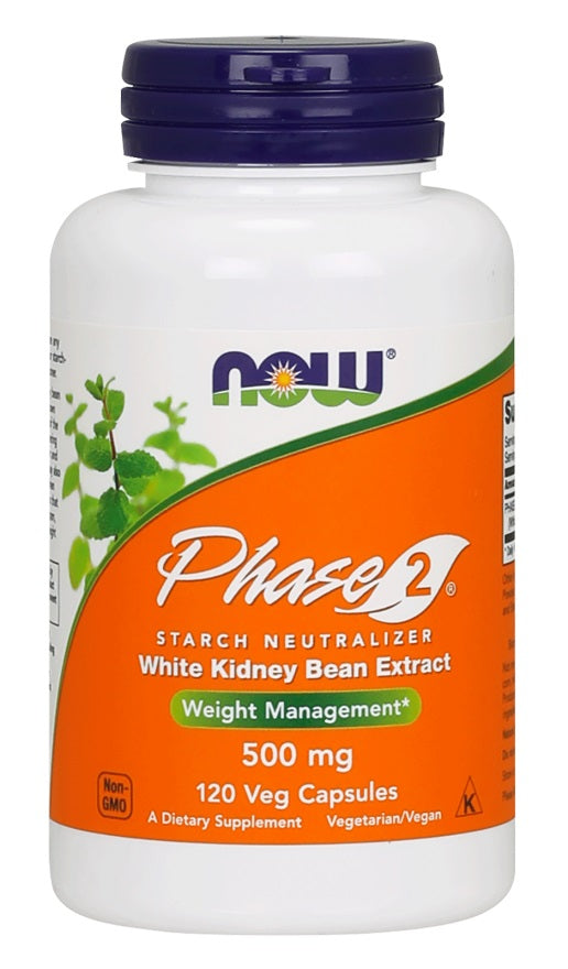 Phase 2 - White Kidney Bean Extract - 500mg - 120 vcaps