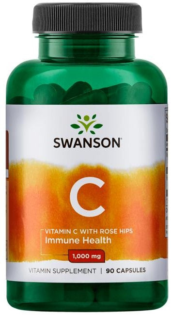Vitamin C with Rose Hips Extract - 1000mg - 90 caps