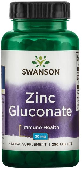 Zinc Gluconate - 30mg - 250 tablets