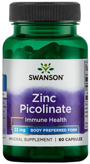 Zinc Picolinate Body Preferred Form - 22mg - 60 caps