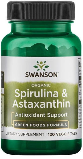 Spirulina & Astaxanthin - 120 veggie tablets