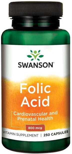 Folic Acid - 800mcg - 250 caps