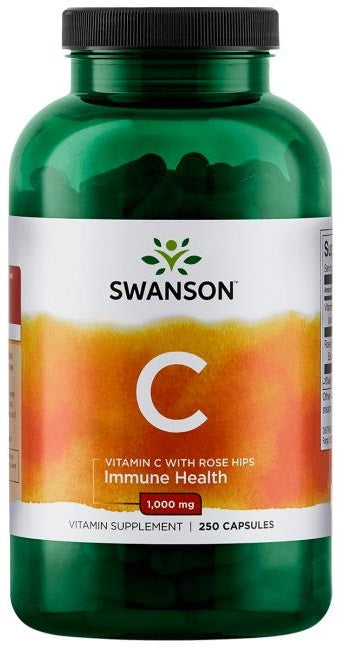 Vitamin C with Rose Hips Extract - 1000mg - 250 caps