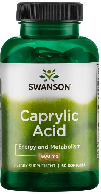 Caprylic Acid - 600mg - 60 softgels