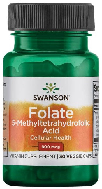 Folate (5-Methyltetrahydrofolic Acid) - 800mcg - 30 vcaps