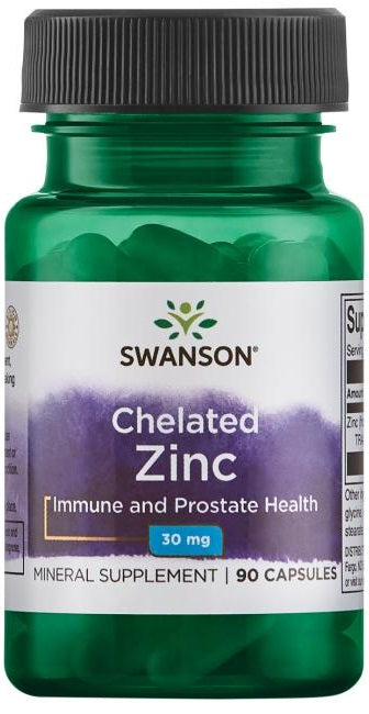 Chelated Zinc - 30mg - 90 caps