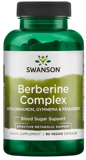 Berberine Complex with Cinnamon - Gymnema & Fenugreek - 90 vcaps
