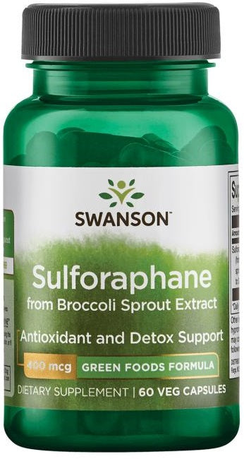 Sulforaphane from Broccoli Sprout Extract - 400mcg - 60 vcaps