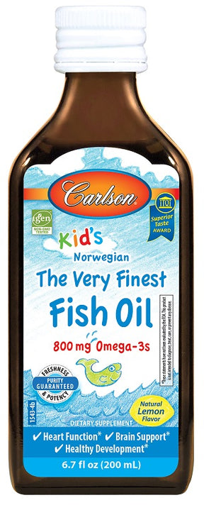 Kids The Very Finest Fish Oil, 800mg Lemon - 200 ml.