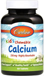 Kids Chewable Calcium, 250mg Natural Vanilla - 60 tablets