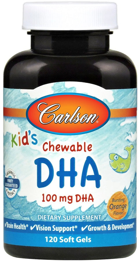 Kids Chewable DHA - 100mg Orange - 120 softgels
