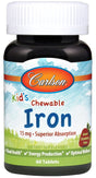 Kids Chewable Iron, 15mg Strawberry - 60 tablets