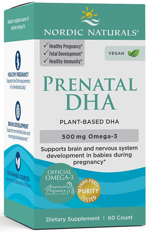Prenatal DHA Vegan - 500mg - 60 softgels