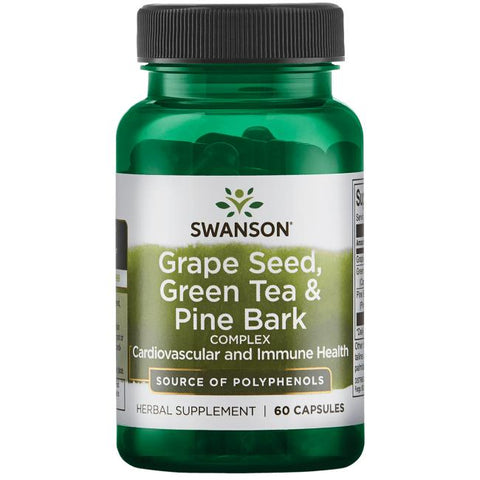 Grape Seed - Green Tea & Pine Bark Complex - 60 caps