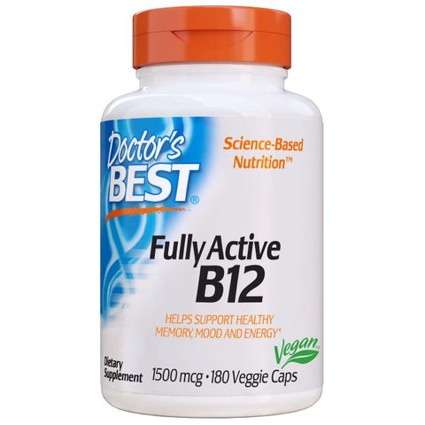 Fully Active B12 - 1500mcg - 180 vcaps