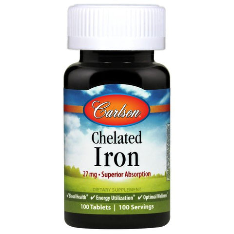 Chelated Iron - 27mg - 100 tablets