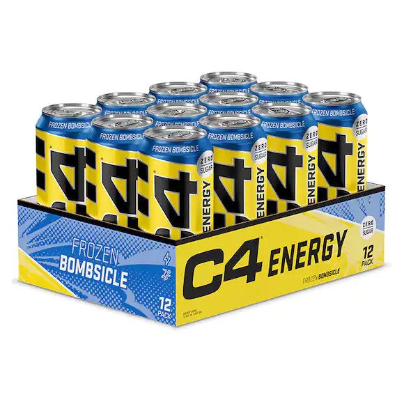 C4 Explosive Energy Drink - Frozen Bombsicle - 12 x 500 ml.