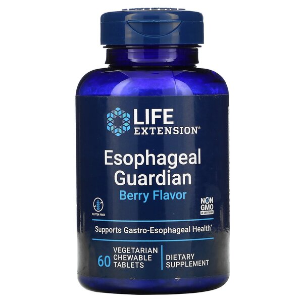Esophageal Guardian - Berry Flavor - 60 vegetarian chewable tabs