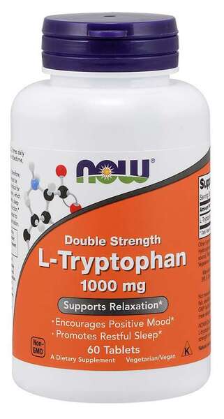 L-Tryptophan - 1000mg Double Strength - 60 tabs