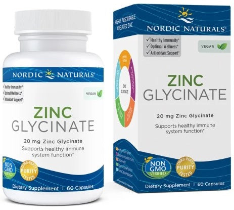 Zinc Glycinate - 20mg - 60 caps