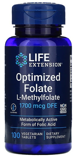 Optimized Folate - 1700mcg - 100 vegetarian tabs