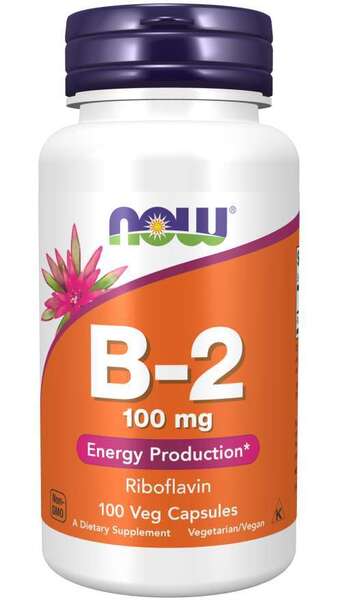 Vitamin B-2 Riboflavin - 100mg - 100 vcaps