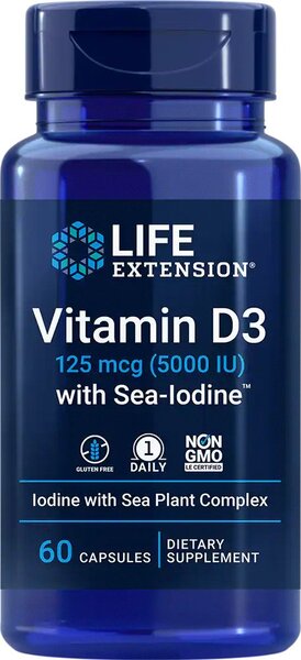 Life Extension Vitamin D3 with Sea-Iodine