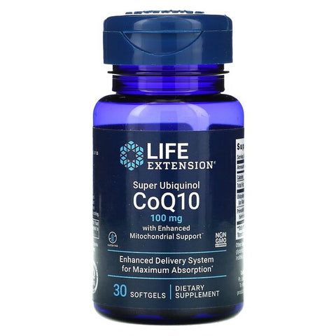 Super Ubiquinol CoQ10 with Enhanced Mitochondrial Support - 100mg - 30 softgels