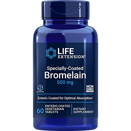 Specially-Coated Bromelain - 500mg - 60 enteric coated vegetarian tabs