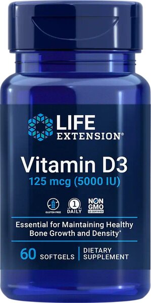 Vitamin D3 - 5000IU - 60 softgels