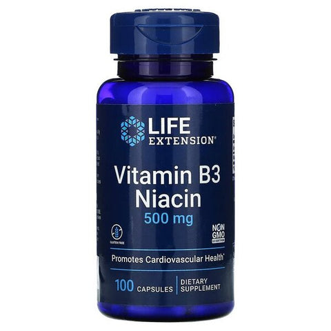 Vitamin B3 Niacin - 500mg - 100 caps
