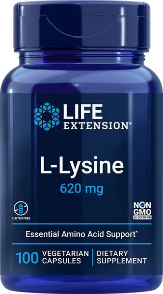 L-Lysine - 620mg - 100 vcaps