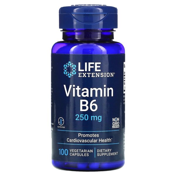 Vitamin B6 - 250mg - 100 vcaps