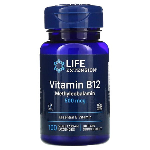 Vitamin B12 Methylcobalamin - 500mcg - 100 vegetarian lozenges