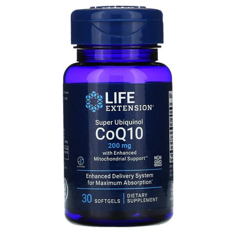 Super Ubiquinol CoQ10 with Enhanced Mitochondrial Support - 200mg - 30 softgels