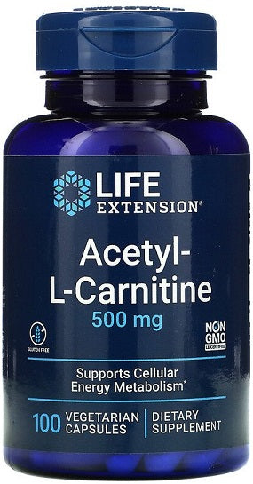 Acetyl-L-Carnitine - 500mg - 100 vcaps