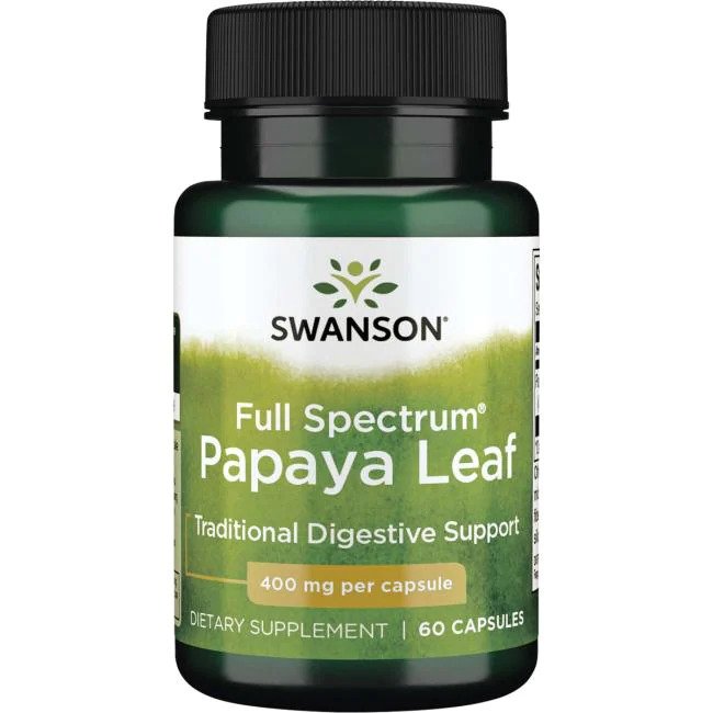 Full Spectrum Papaya Leaf - 400mg - 60 caps